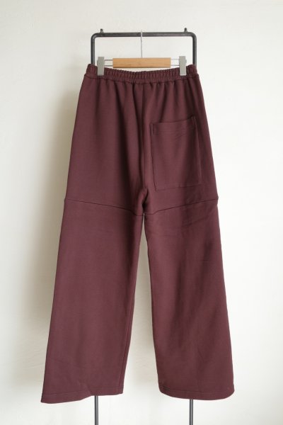 画像2: renewces       "bicolor 2 materials combi pants"・brick brown×brick brown