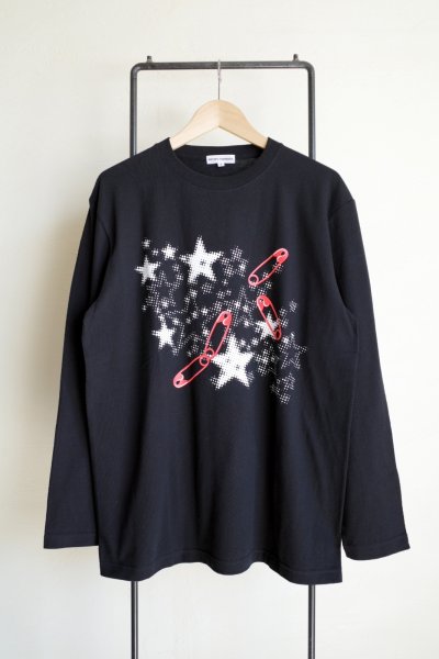 画像1: WATARU TOMINAGA       graphic long sleeve T-shirt・safety pin&star