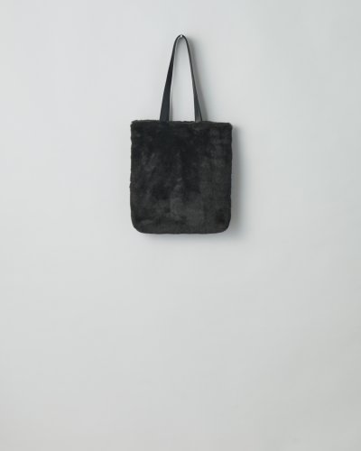 画像1: ssstein         ACRYLIC FUR TOTE BAG・GREY KHAKI