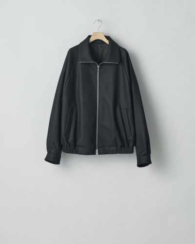 画像1: ssstein         MELTON ZIP UP BLOUSON・BLACK