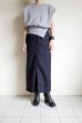 画像14: BELPER        OVERLAP STRAIGHT SKIRT・navy