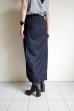 画像9: BELPER        OVERLAP STRAIGHT SKIRT・navy