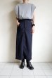 画像10: BELPER        OVERLAP STRAIGHT SKIRT・navy