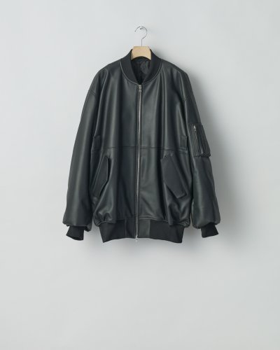 画像1: ssstein         LEATHER FLIGHT JACKET・BLACK