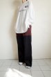 画像10: renewces       "bicolor 2 materials combi pants"・brick brown×dark navy