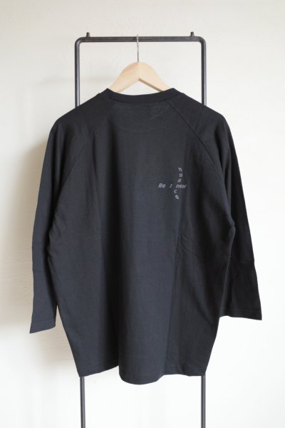 画像2: renewces       "The type2 BOX RAGLAN SLEEVE T-sh"・E.S.C black×black