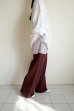 画像11: renewces       "bicolor 2 materials combi pants"・brick brown×light pearl pink