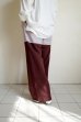 画像8: renewces       "bicolor 2 materials combi pants"・brick brown×light pearl pink