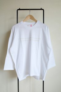 renewces       "The type2 BOX RAGLAN SLEEVE T-sh"・E.S.C white×off white