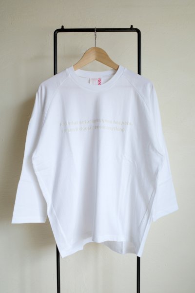 画像1: renewces       "The type2 BOX RAGLAN SLEEVE T-sh"・E.S.C white×off white