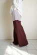 画像7: renewces       "bicolor 2 materials combi pants"・brick brown×light pearl pink