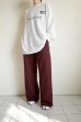 画像10: renewces       "bicolor 2 materials combi pants"・brick brown×brick brown