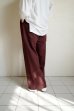 画像8: renewces       "bicolor 2 materials combi pants"・brick brown×brick brown