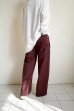 画像12: renewces       "bicolor 2 materials combi pants"・brick brown×brick brown