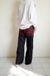 画像12: renewces       "bicolor 2 materials combi pants"・brick brown×dark navy