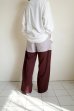 画像12: renewces       "bicolor 2 materials combi pants"・brick brown×light pearl pink