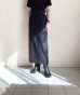 画像16: BELPER        OVERLAP STRAIGHT SKIRT・navy