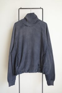 THE JEAN PIERRE       Pigmentdye Dove Turtle Sweat Shirt ・fade blk