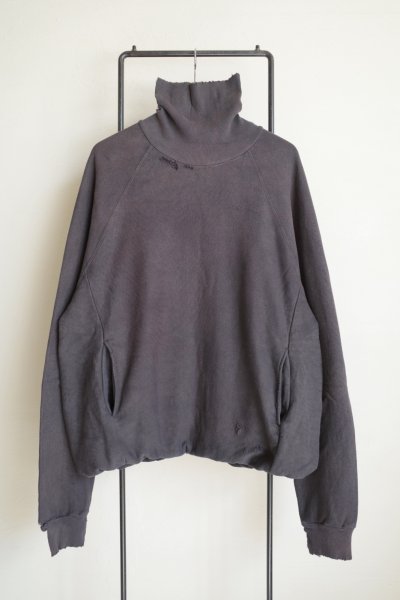 画像1: THE JEAN PIERRE       Pigmentdye Dove Turtle Sweat Shirt ・midnight blue