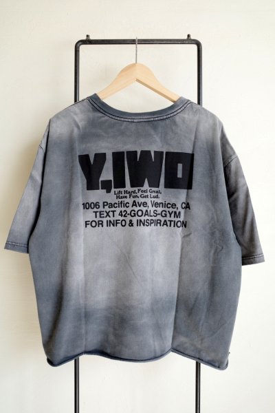 画像2: Y,IWO       Strong Cropped Tees・washed black