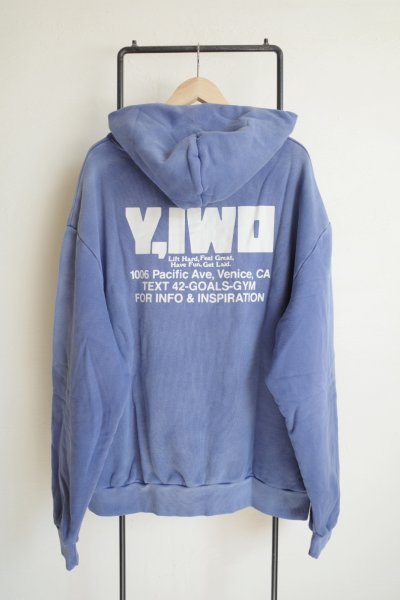 画像2: Y,IWO       Hardwear Washed Hoodies・washed navy