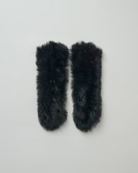 ssstein        SHEEP FUR ARM WARMER・BLACK