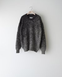 ssstein       GLITTER FUR KNIT GRADATION CREW NECK LS