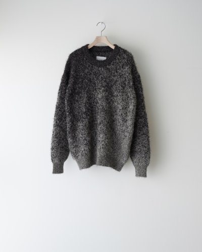 画像1: ssstein       GLITTER FUR KNIT GRADATION CREW NECK LS