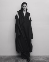 ssstein         OVERSIZED DOCKING DOUBLE BREASTED COAT・BLACK