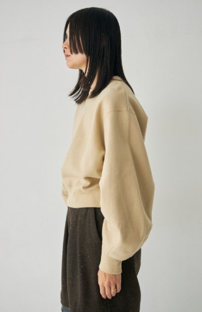 画像2: Mediam       Curve Sleeve Sweat Pullover・Beige