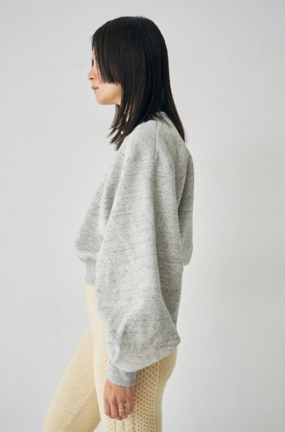 画像2: Mediam       Curve Sleeve Sweat Pullover・Gray