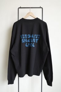 renewces       "The type2 BOX LONG SLEEVE T-sh"・E.S.C black×blue