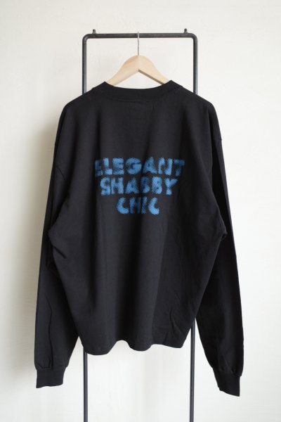 画像2: renewces       "The type2 BOX LONG SLEEVE T-sh"・E.S.C black×blue