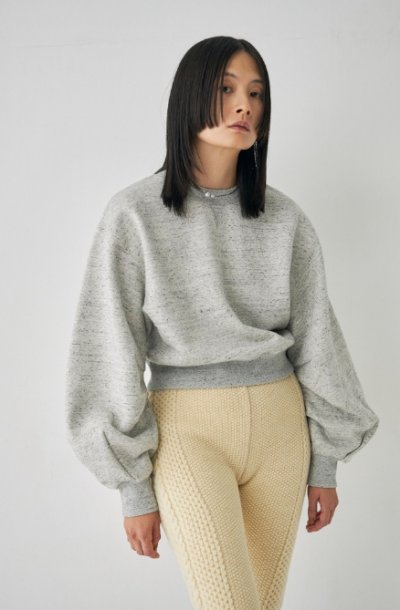 画像1: Mediam       Curve Sleeve Sweat Pullover・Gray