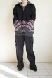 画像14: fluss       fairisle half zip crochet color knit・black