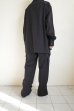 画像14: fluss       gathered flap pocket work shirts・black