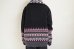 画像9: fluss       fairisle half zip crochet color knit・black