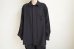 画像8: fluss       gathered flap pocket work shirts・black