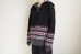 画像15: fluss       fairisle half zip crochet color knit・black