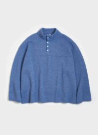 Blanc YM       Wool Fleece Snap Pullover