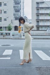 Mediam       Fringe Maxi skirt・IVORY