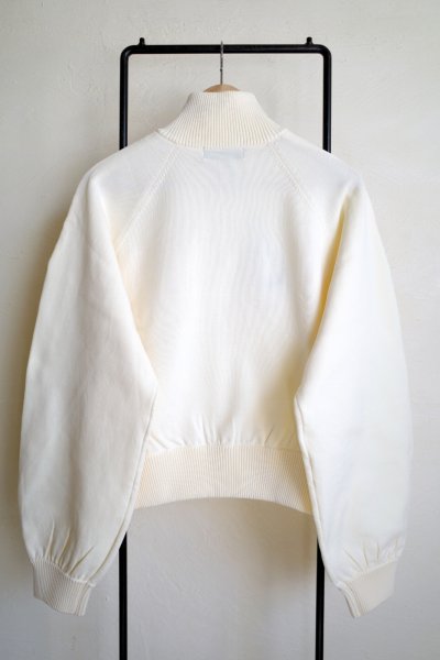 画像2: HeRIN.CYE       Half zip knit pullover・WHITE