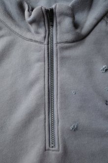 他の写真3: BAL       RUSSELL DISTRESSED ATHLETIC HEAVY COTTON HALF ZIP・charcoal gray