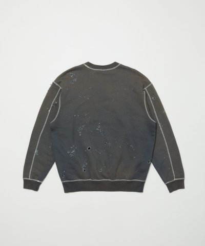 画像2: BAL       RUSSELL DISTRESSED ATHLETIC HEAVY COTTON CREW・charcoal gray