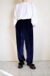 画像12: NEXUSVII.       VELOUR JERSEY PANTS・NAVY