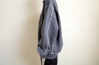 画像10: BAL       30%OFF RUSSELL ATHLETIC HEAVY COTTON HALF ZIP・charcoal gray