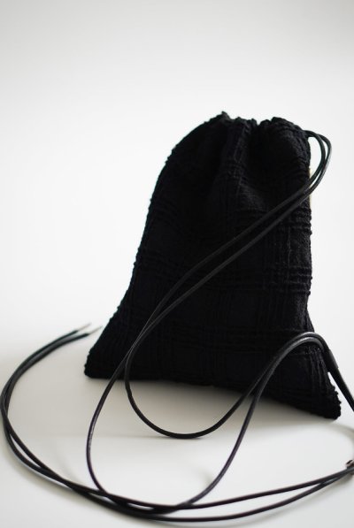 画像4: oitan       "KINCHAKU" WOOL CHECK black