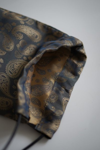 画像1: oitan       "KINCHAKU" SILK PAISLEY blue