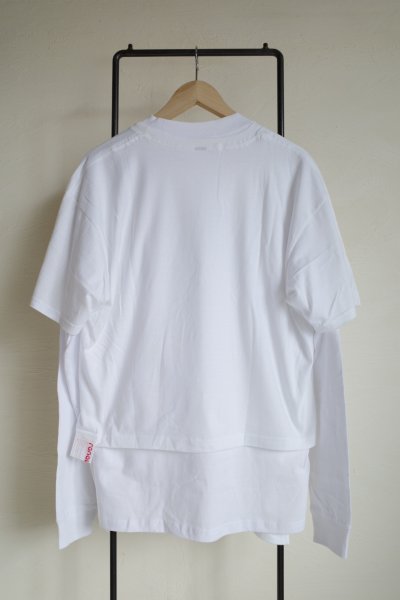 画像2: renewces       "3way Layered T-sh"・white