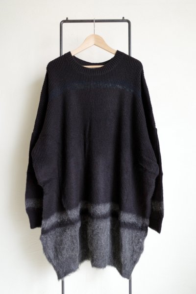 画像1: tactor        wide long brushed knit